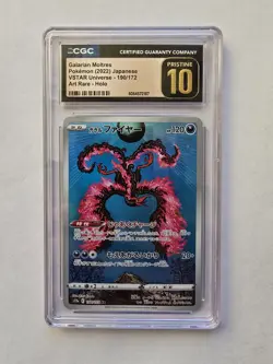 Pokemon Tcg Galarian Moltres Japanese Vstar Universe 190/172 AR CGC Pristine 10 - Image 1