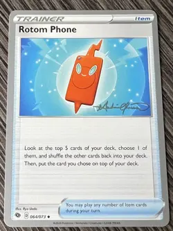 Pokemon TCG : ROTOM PHONE 064/073 WC 2022 PROMO - THE SHAPE OF MEW DECK - Image 1