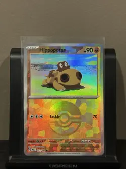 Pokemon Prismatic Evolutions Hippopotas 052/131 (Pokeball Pattern) Holo NM - Image 1