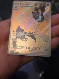 Pokemon Card - Swoobat 120/086 White Flare English - Illustration Rare - NM ⭐ - Image 3