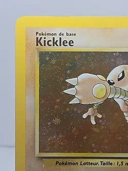 1999 Pokemon TCG Holo Rare SWIRL Hitmonlee 7/62 Fossil Set - Image 4
