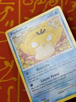 POKEMON TCG PSYDUCK 87/127 NON HOLO COMMON EXCELLENT PLATINUM - Image 3