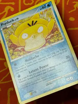 POKEMON TCG PSYDUCK 87/127 NON HOLO COMMON EXCELLENT PLATINUM - Image 4