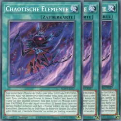 yugioh 3x Chaotische Elemente ALIN-DE067 Common 1Auflage Deutsch - Image 1
