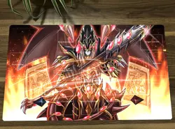 YGO Duel Playmat Red Eyes Dark Dragon CCG TCG Mat Trading Card Game Mat Pad - Image 1