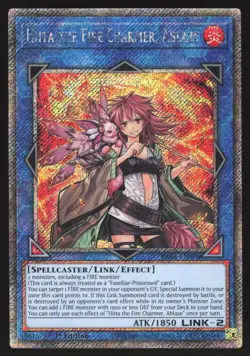 Hiita the Fire Charmer, Ablaze - RA04-EN074 - Platinum Secret Rare - Yugioh - Image 1