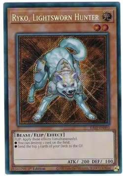 Ryko, Lightsworn Hunter x1 RA02-EN003 Ultra Rare Yugioh - Image 1