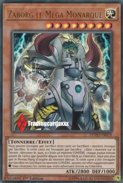 ♦Yu-Gi-Oh!♦ Zaborg le Mega Monarque : DUPO-FR079 -VF/Ultra Rare- - Image 1
