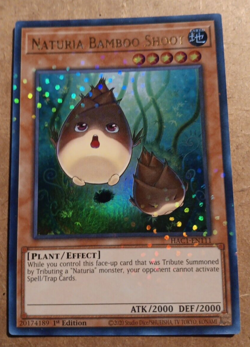 Yugioh Naturia Bamboo Shoot HAC1-EN111 Duel Terminal Ultra Rare 1st Edition - Image 1