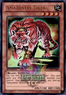 Amazoness Tiger Ultra Rare #LCJW-EN089 Yugioh NM - Image 1