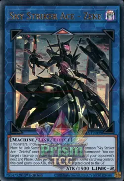 1st ed Sky Striker Ace - Zeke ultra rare MAMA-EN008 Yugioh - Image 1