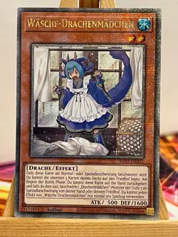 Wasche-Drachenmadchen RA03-DE021 Quarter Century Secret Rare Deutsch NM YUGIOH - Image 1