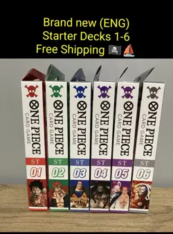 New One Piece TCG/CCG Starter Deck Bundle ST-01 to ST-06 (ENGLISH) - ALL SEALED - Image 1