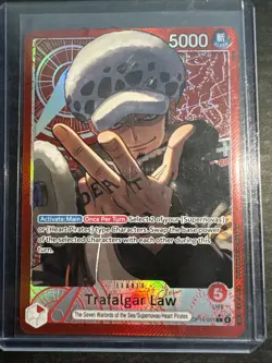 Trafalgar Law - OP14-001 (Alternate Art) Leader - The Azure Sea's Seven Foil NM - Image 3