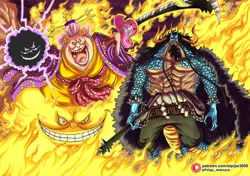 Anime one piece kaido big mom charlotte Playmat Gaming Mat - Image 1