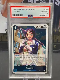 2024 One Piece OP06 English #050 Tashigi PSA 10 GEM MINT - Image 1