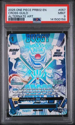 2025 ONE PIECE PRB02 EN | ALTERNATE ART #057 CROSS GUILD PSA 9 - Image 1