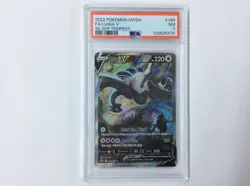 2022 Pokemon SWSH FA/LUGIA V Silver Tempest 186/195 PSA 7 graded card - Image 2