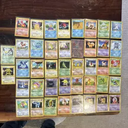 42 Card Pokemon Vintage Lot -, Base Set, Shadowless, LP WoTC - Image 1