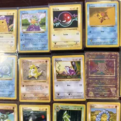42 Card Pokemon Vintage Lot -, Base Set, Shadowless, LP WoTC - Image 3