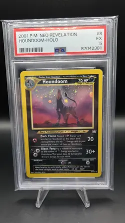 Houndoom 08/64 - PSA 5 - Neo Revelation - Rare Holo Vintage Pokemon Card - Image 1