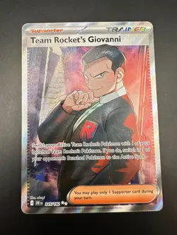 Pokemon TCG Team Rocket's Giovanni Destined Rivals Ultra Rare Card 225/182 - Image 1