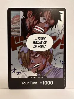 One Piece Card Game DON!! Card +1000 “They Believe in Me” Manga Panel ENGLISCH - Image 1