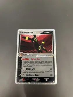 Umbreon EX Unseen Forces Holo Card 112/115 Played Condition - Image 1