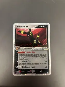 Umbreon EX Unseen Forces Holo Card 112/115 Played Condition - Image 3