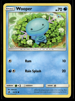 Pokemon Card Wooper Dragon Majesty 25/70 Near Mint - Image 1