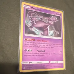 Pokemon Mewtwo SM-Unbroken Bonds 75/214 Rare Regular Card TCG HP 120 Psyshock - Image 3