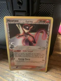 Mewtwo Delta Species Reverse Holo Card 12/113 2005 moderately played - Image 1