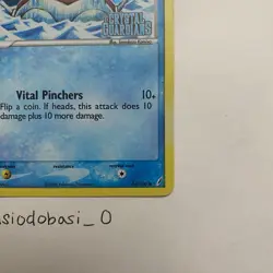 Krabby 54/100 Ex Crystal Guardians Stamped Reverse Holo Pokemon Card LP - Image 4