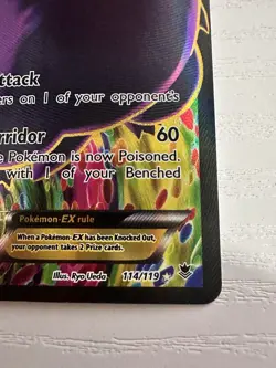 Pokemon TCG Gengar EX Full Art Ultra Rare Card 114/119 Phantom Forces 2014 - Image 4