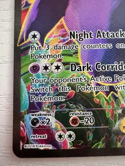 Pokemon TCG Gengar EX Full Art Ultra Rare Card 114/119 Phantom Forces 2014 - Image 5