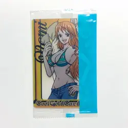 S4218 Nami Japanese One Piece Morinaga Clear Card Sealed Vintage YD28 - Image 1