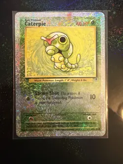 Caterpie 69/110 Legendary Collection 2002 Reverse Holo Pokemon Card TCG - Image 1