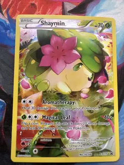 Pokemon Shaymin XY115 Black Star Promo Full Art Card Lp/NM Condition - Image 3