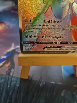 Pokemon TCG Scizor VMAX Darkness Ablaze Rainbow Rare Card 193/189 NM - Image 5