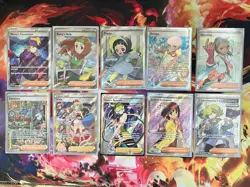 Pokemon TCG Full Art Trainer Cards Lot Of 10 Near Mint Condition - Image 1