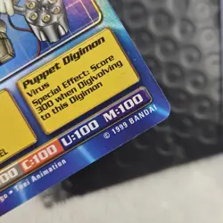 1999 Puppetmon Bo-96 Series 2 Booster Digimon Card M/NM Battle Bandai Holo Foil - Image 4