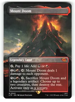 Mount Doom #343 (Borderless) (NM) (Non-Foil) (LTR) Magic MTG - Image 1