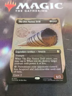 Mtg. The Fire Nation Drill. Foil Borderless. Avatar The Last Airbender. Nm - Image 1