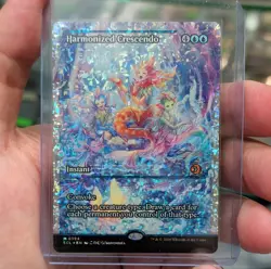Magic: The Gathering Harmonized Crescendo Fracture Foil Showcase NM #394 in hand - Image 1