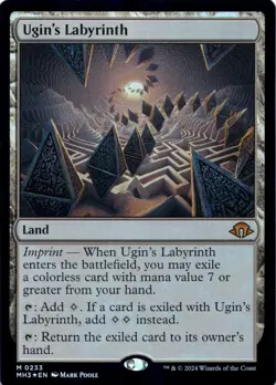 Ugin's Labyrinth (Foil) Modern Horizons 3 - Magic MTG NM - Image 1