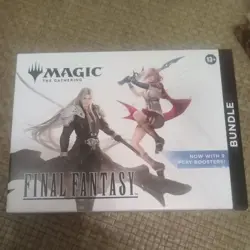 Magic: The Gathering Final Fantasy Bundle WOTC 9 Play Booster New/Sealed In Hand - Image 1