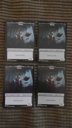 Magic: the Gathering / MtG Vecna (8/8, Indestructible) Tokens x4 Forgotten Realm - Image 1