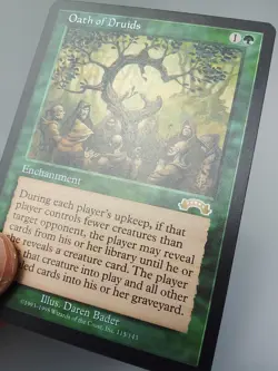 MTG Oath of Druids LP/NM - Magic: The Gathering - Exodus - Image 3