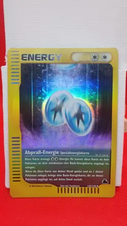 Pokemon Bounce Energy Reverse Holo Skyridge 142/144 Vintage Energy Card German- - Image 1