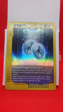 Pokemon Bounce Energy Reverse Holo Skyridge 142/144 Vintage Energy Card German- - Image 2